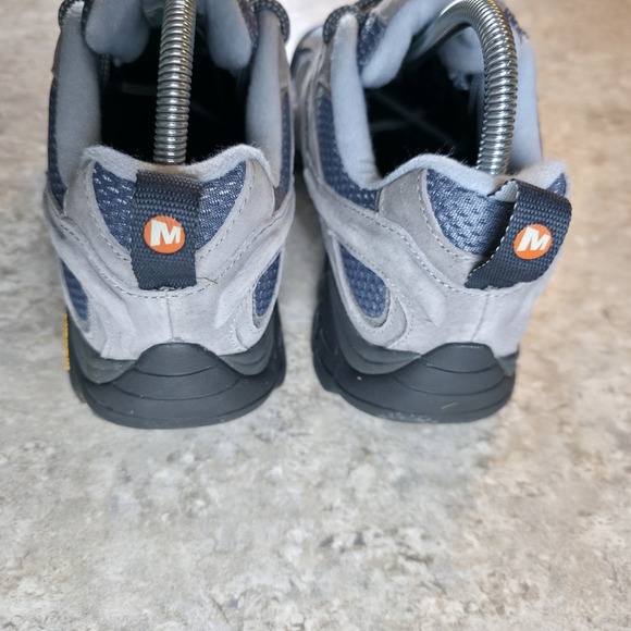 Merrell Moab 2 Grey Leather Hiking Shoes Womens 10 W / Mens 8.5 Boot J06014W New - Picture 6 of 10